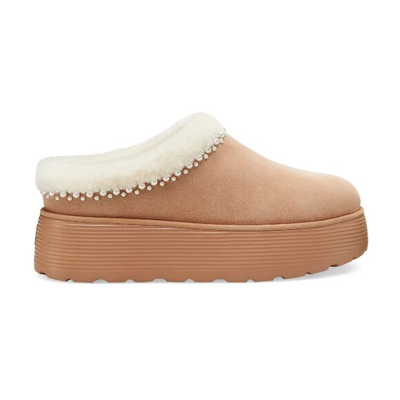 NEW Stuart Weitzman - Sizes 7.5, 8, 8.5, 10 Nellie Shearling Platform Mules - Picture 1 of 5